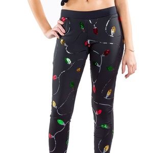 TipsyElves Christmas Light Leggings